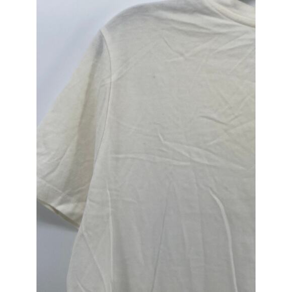 ZARA Women's White-Black Abstract Face Graphic Crewneck Short Sleeve Top SZ M - Picture 7 of 12